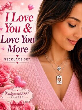 I Love you and Love you more Necklace-costume jewelry 16”-18”